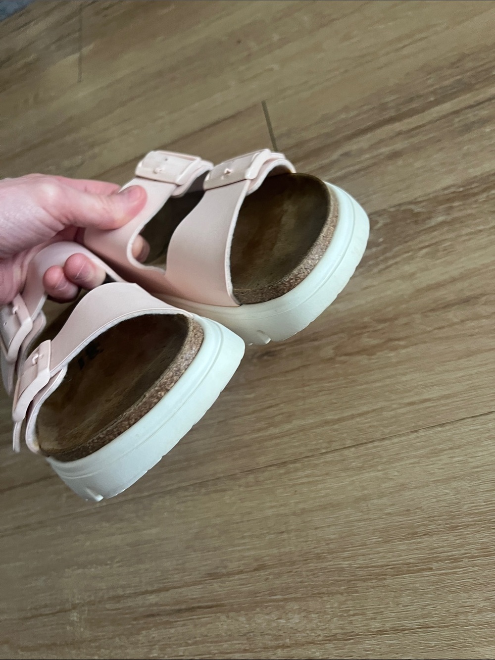 Papillio by Birkenstock Arizona Chunky Sandal Light Rose Size 40 - Picture 7 of 9